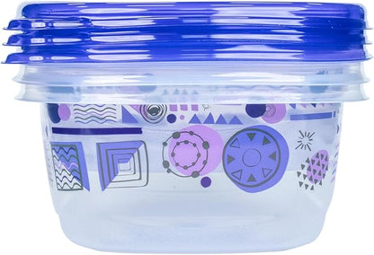 Glad GladWare MatchWare Food Storage Containers with Lids, BPA Free Reusable Plastic 20 Piece Variety Pack for Lunches, Meal Prep, and Leftovers, Leak Resistant, Microwave and Dishwasher Safe