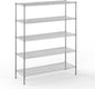21" Deep x 60" Wide x 74" Height Wire Shelving Kit | 5-Tier | NSF Commercial Storage Rack Unit