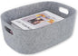 Welaxy Large Felt Storage Basket with Handles, Open Bin for Shelves, Books, Toys, Laundry & Home Organization (Gray)