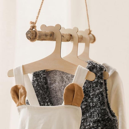 Baby For Creative Wood Hanger 10Pcs Household Organization Hanging Rack For Home Bedroom Toddler Girls Boys Pants Storag Cute Baby Hanger