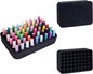 Nail Polish Organizer Holder Foam Pad with Slots for Storage 54 Bottles (15ml/0.5fl.oz) Nail Polish or Essential Oil Tray for Drawers Black