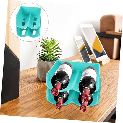 Ciieeo 4pcs Stackable Soda Can Organizer Racks Beverage Storage for Fridge Pantry Kitchen Countertop Easy to Use and Space-Saving Design Blue Color
