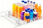 Drink Organizer for Fridge, 18.9x15.0x3.1in Soda Can Dispenser for Refrigerator, 6 Rows Adjustable Automatic Pusher Glide Drink Dispenser for Beer Beverages (White)