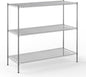 24" Deep x 60" Wide x 54" Height Wire Shelving Kit | 3-Tier | NSF Commercial Storage Rack Unit