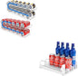 2 Pack Rolling Soda Can Dispenser for Refrigerator and Automatic Soda Can Organizer for Refrigerator Can Dispenser
