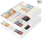 DIMJ Drawer Organizers Clothes, Set of 16 Dresser Organizer Bins, Fabric Closet Organizers and Storage, Shallow Drawer Dividers for Nursery, Clothing, Baby Clothes, Socks, Underwears, Tie (White)