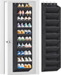 for 10 Tier Over The Door Shoe Organizer with Large Pockets, Hanging Shoe Rack for C