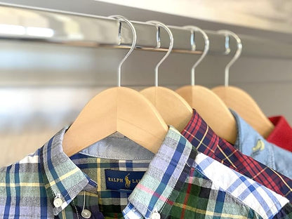 Kids Hangers (Natural Wood, Children Hangers 4T-10)