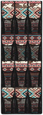 Retro Door Hanging Shoe Organizer 12 Pockets Over The Door Shoe Organizer for Closet Geometry Wall Hanging Storage Large Capacity Shoe Holder Hanger