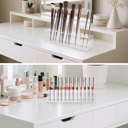 Nail Art Tool Organizer, Nail Brush Holder, Nail Technician Gifts, Storage for Storing Pro Beauty Finger Nailcare Art Kit Tools Makeup Display Case Refillable Container Holder Organization