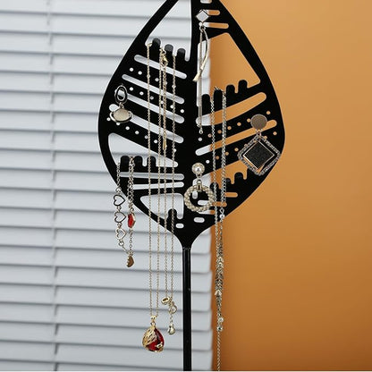 Half RoomJewelry Organizer Jewelry Stand Jewelry Holder Organizer, Necklace Organizer with Ring Tray, Sturdy Jewelry Hanger for Necklace，Jewelry Tower Storage Rack Tree for Bracelets Earrings Rings