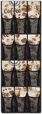 Coffees Over The Door Shoe Organizer 12 Pockets Wall Hanging Storage Space Saving Over The Door Closet Organizer Large Capacity Brown Shoe Holder Hanger for School