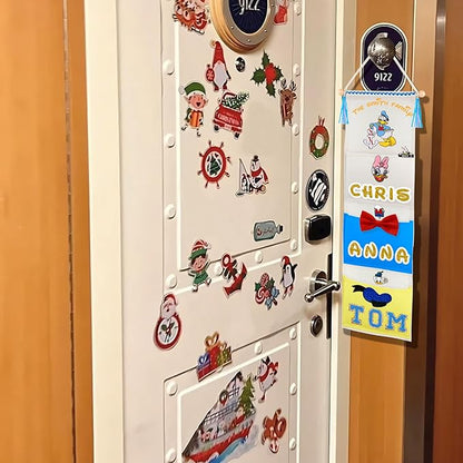 RUNROLE 8 Inch Narrow Fish Extender to Right Fit the Cabin Door - 1, 2, 3, 4, 5 Pocket, Blank White for Easy Customization, 2026 &2027 FE for Gift Exchanges and Pixie Dust
