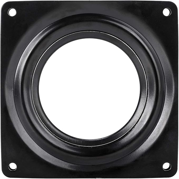 4 Pack 4-Inch Lazy Susan Turntable Bearings Rotating Plate,Lazy Susan Hareware 5/16 Inch Thick Swivel Plate for Rotating Bookshelf, Serving Trays, Kitchen Storage Shelf