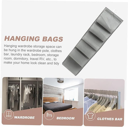 OUNONA Shoe Organizer for Closet Hanging Storage Bag Dorm Storage Organizer Space Saver