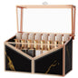 Youdepot Lipstick Organizer Lipstick Holder - 24 Spaces, Tempered Glass Lip Gloss and Perfume Organizer,Vanity Lipstick Holder and Organizer.Black