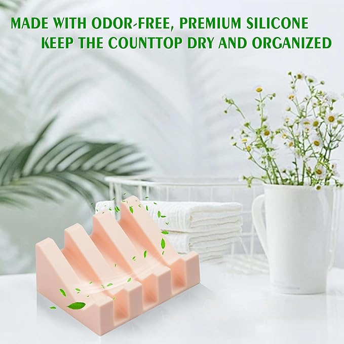 Soap Dish Holder for Shower with Suction Cup, Silicone Soap Holder & Saver Self-Draining Bar Soap Dish Keeps Soap Dry for Bathroom, Kitchen, Bathtub (N-Pink - 3 Pack)