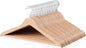 Amazon Basics Wood Suit Clothes Hangers for Closet Organizer, Natural, 30-Pack
