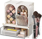 Premium Makeup Organizer with Adjustable Compartments, Spacious Drawers for Cosmetics and Brushes - Ideal for Vanity, Bathroom, or Dressing Table
