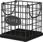 YINMIT K Cup Holder Organizer, Sturdy Coffee Pod Holder Organizer, 35 Kcup Large Capacity Storage Basket for Kitchen Counter and Office Desktop (Black-Square with Handle)