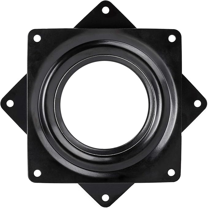 4 Pack 4-Inch Lazy Susan Turntable Bearings Rotating Plate,Lazy Susan Hareware 5/16 Inch Thick Swivel Plate for Rotating Bookshelf, Serving Trays, Kitchen Storage Shelf