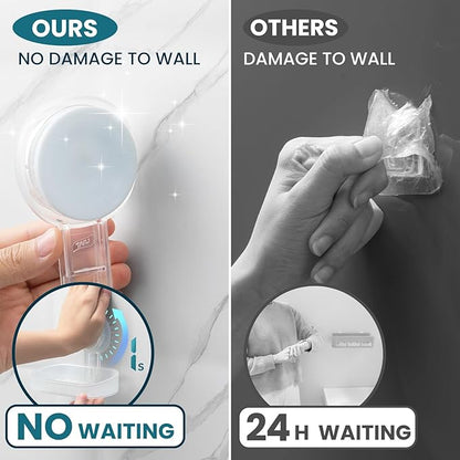 TAILI Soap Holder Soap Dish for Shower, Suction Cup Soap Holder for Shower Wall, Bathroom Accessories, Removable Strong Hold Soap Saver, Drill Free, Clear