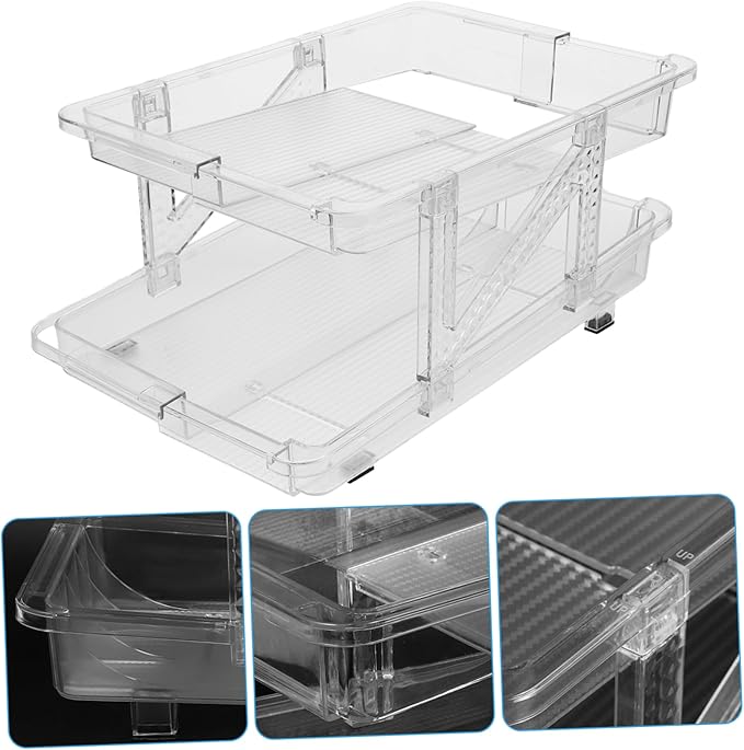 Double Telescopic Soda Can Organizer Versatile Beverage Storage Rack for Refrigerator Can Holder for Kitchen Office and Living Room Efficient Design for Easy Access
