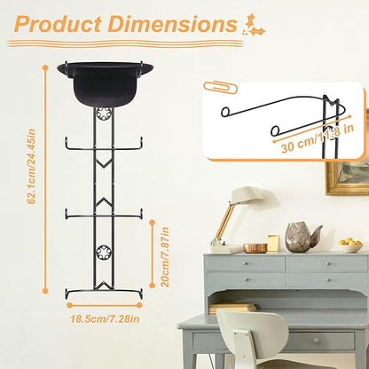8 Pieces Cowboy Hat Organizer Hangers for Wall, Western Hat Rack Wall Mounted with Decorative Star, 2 Pack Metal Cowboy Hat Holder for Western, Cowboy, Beach, Fedora, Sun Hats (2 Pack)