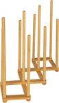 Bamboo 5 Pair Accordian Boot Rack, Natural