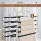 Pants Hangers, 6 Pack Anti-Slip Space Saving Hangers, 5 Layer Swing Arm Pants Hanger Stainless Steel with Non-Slip Padding, Closet Organizers & Storage for Pants Trousers Jeans Scarf
