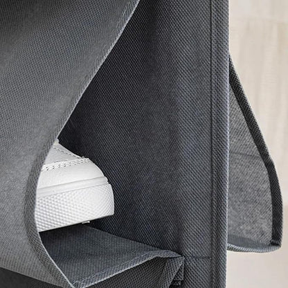Hanging Shoe Rack 3pcs Shoe Organizer Storage Hanging Bag Wall Bag Inner Clothes Closet Storage 18 Pairs of Shoes, Black