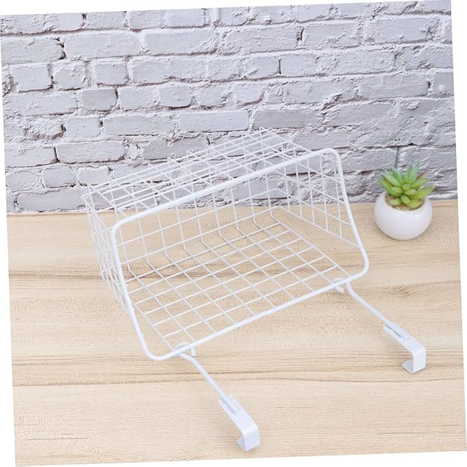 Cabinet Storage Basket over Door Hanging Rack Organizing Storage Bin Lids for Kitchen Bathroom Office