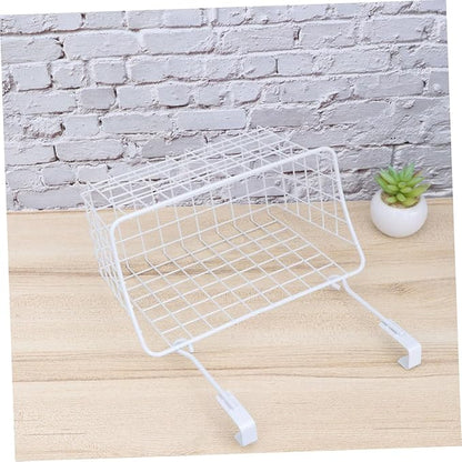 Cabinet Storage Basket over Door Hanging Rack Organizing Storage Bin Lids for Kitchen Bathroom Office