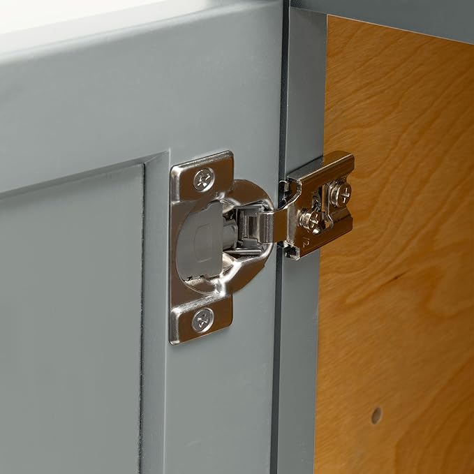 Quicklock RTA (Ready-to-Assemble) | Base Kitchen Cabinets - Shaker Style | Made in America (Magnetic Gray, 12" Wx34.5 Hx24 D Base)