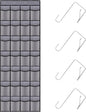 28 Mesh Pockets Hanging Shoe Organizer, Over the Door Shoe Organizer，Closet Storage Holder for Back of Door Storage Holder for Back of Door(Grey)