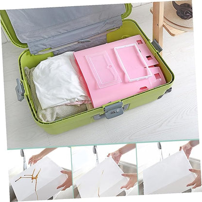 BESPORTBLE 12pcs Large White Stackable Plastic Shoes Storage Boxes Thickened Shoe Containers for Closet Organization and Storage
