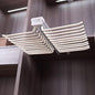 Pull Out Trousers Rack,Extendable Pants Holder,Cabinet Organizers Pants Rack Pant Hanger Rail Top Mount,for Space Saving and Storage,Beige