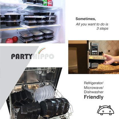 Small Meal Prep Containers Single Lids, 12 OZ [25-Pack] Food Storage Bento BPA Free | Stackable | Reusable Lunch Boxes, Microwave/Dishwasher, Freezer Safe,Portion Control (12 OZ 25 pack)