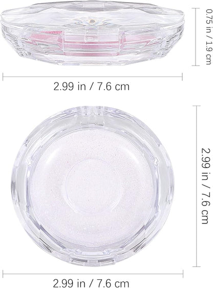 Beavorty 3 Pcs Empty Eyelash Case Holder Container Storage Organizer for False Lashes - Crystal Plastic Travel Individual Lashes Holder - Paper