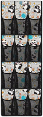 Panda Over The Door Shoe Organizer 12 Pockets Door Hanger Organizer for Closet Mesh Fabric Flowers Wall Hanging Storage Easy to Install Shoe Holder Hanger