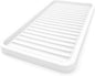 Silicone Kitchen Sink Organizer Tray, Sponge Holder and Countertop Protector | Bathroom and Kitchen Soap Dish and Dispenser Tray (White, 10"x5.25")