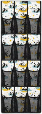 Panda Over Door Organizer,12 Large Mesh Pockets Over the Door Shoe Organizer for Closet,Hanging Shoe Rack for Door Sneaker Hanger Boot Storage for Kids,Baby,Toddler,Girl