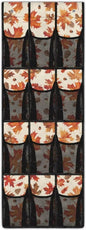 The Red Maple Leaf Door Hanging Shoe Organizer for Thanksgiving Present,Easy to Install Over The Door Organizer for School,Space Saving with 12 Pockets Wall Hanging Storage