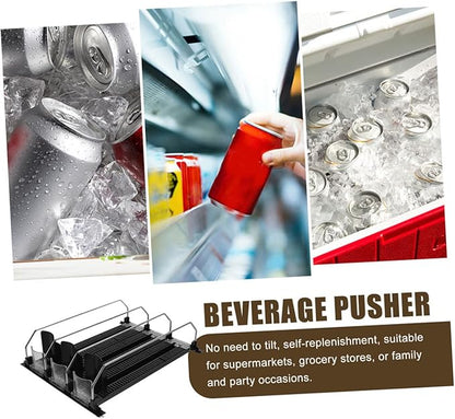 ULTECHNOVO 3pcs Beverage Propeller for Fridge Dispenser Stand Self-pushing Drink Organizer Soda Can Organizer Bottle Can Fridge Drink