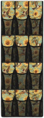 Hummingbird Sunflower Over the Door Shoe Organizer 12 Large Pockets Hanging Shoe Rack for Closet Sturdy Oxford Fabric Door Shoe Organizer