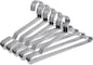 Fayleeko Stainless Steel Wire Hangers - 50 Pack Heavy Duty, Space Saving 16.5 inch Ultra Thin Coat Hangers