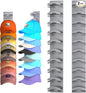 Hat Organizer for Baseball Caps 2Pack, Hat Rack for Wall with Strong Adhesive Hold up to 20 Hats, Hat Hanger Holder Display for Door Closet, Cap Organizer Storage Multilayer Two Mounting Option(Grey)