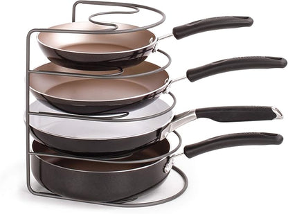 Spectrum Diversified Arc Lids for Pots & Pans, Storage & Organization, in-Cabinet Skillet & Bakeware Organizer, Sturdy Steel Kitchen Cupboard Organi, Medium, Industrial Gray (A50176)