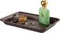 iDesign Metal Vanity Tray, Non-Slip Guest Towel Board for Cosmetics,Makeup,Jewelry,Keys,Bathroom,Kitchen,Office,Craft Room,Countertops,Closets Storage Organization, 6.5" x 10" x 1", Clear and Bronze