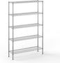 14" Deep x 48" Wide x 74" Height Wire Shelving Kit | 5-Tier | NSF Commercial Storage Rack Unit